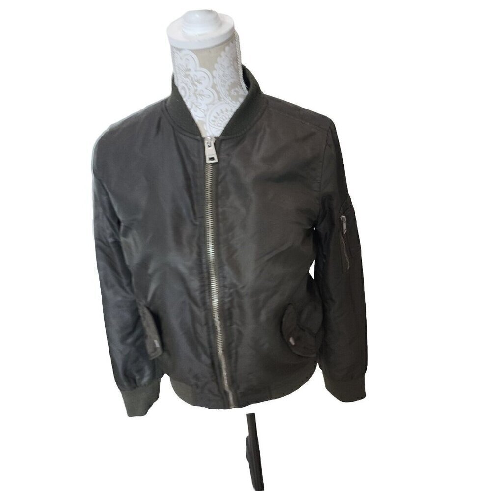Levi’s Coat Dark Brown Insulated Nylon Bomber Style Jacket Men's Small